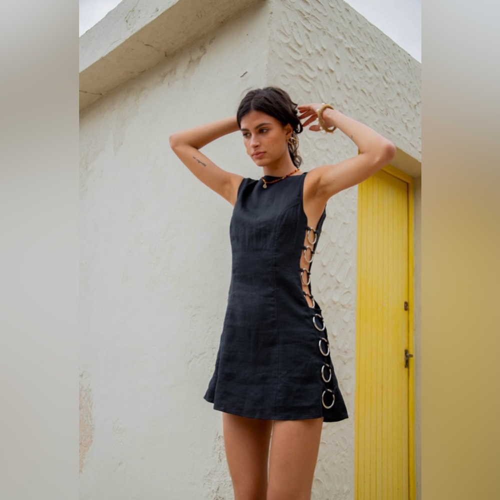 VRG GRL Discoteca Mini Dress | Black | Size 6